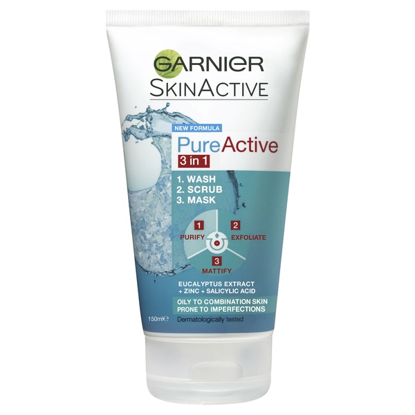 Buy Garnier Pure Active 3 In 1 Charcoal Mask 150ml Online at Chemist